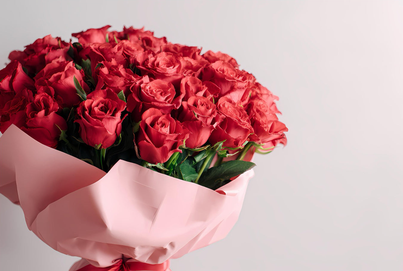 赤バラたっぷり30本贅沢ブーケ